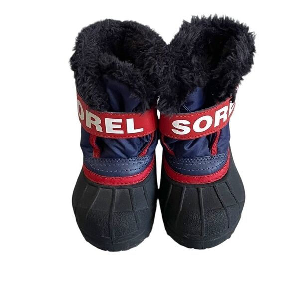 SOREL Baby Toddler Snow Commander Waterproof Winter Snow Boot Red Blue Black 5 - Picture 6 of 8